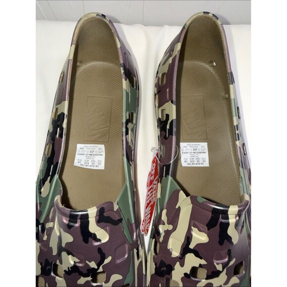 Vans TRK Green & Brown Camouflage Slip-On Water Shoes main image 8